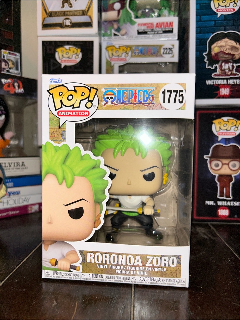 Funko Pop! Roronoa Zoro Vinyl Figure - Bright Green Hair, Black Outfit